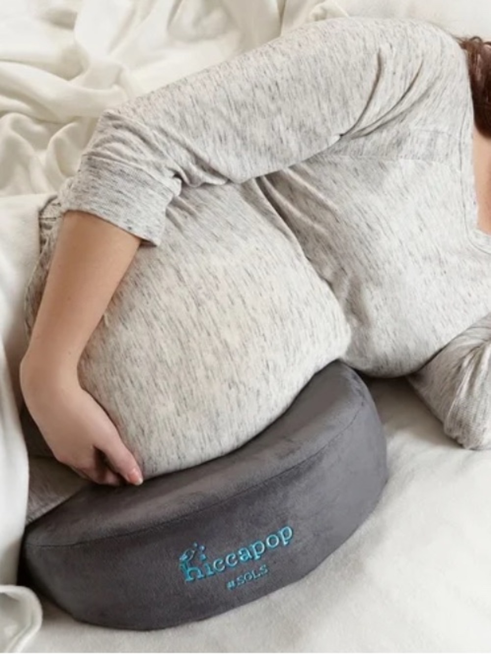 3 = $20 - Washable Hiccapop Plush Gray Pregnant Pillow